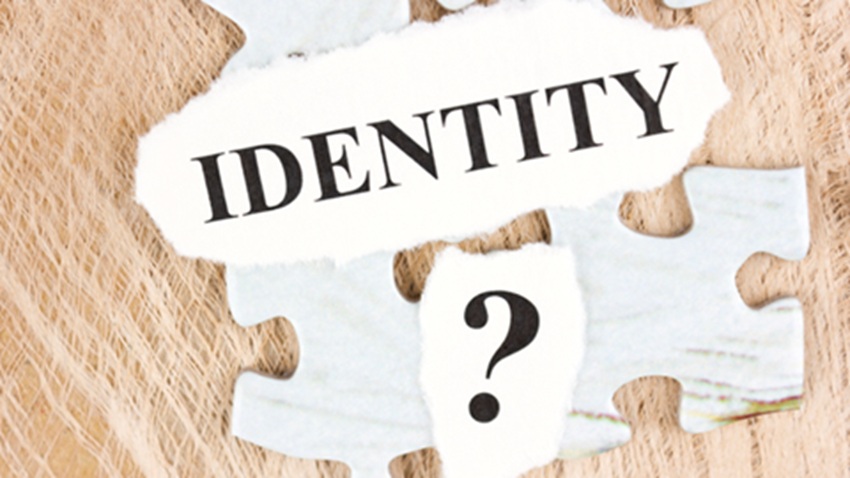 An investigative illustration showing how identity claims, reputation signals and independent evidence can differ.