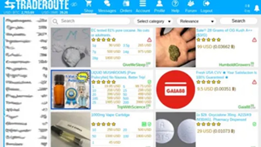 Image showing dark web product reviews, ratings, and vendor reputation signals.