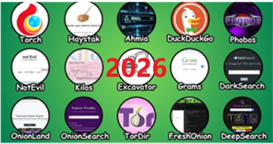 Comparison of popular deep search engines including Ahmia, Torch, Haystack, and Excavator