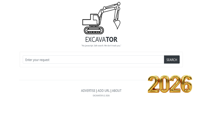 Excavator Search Engine home page