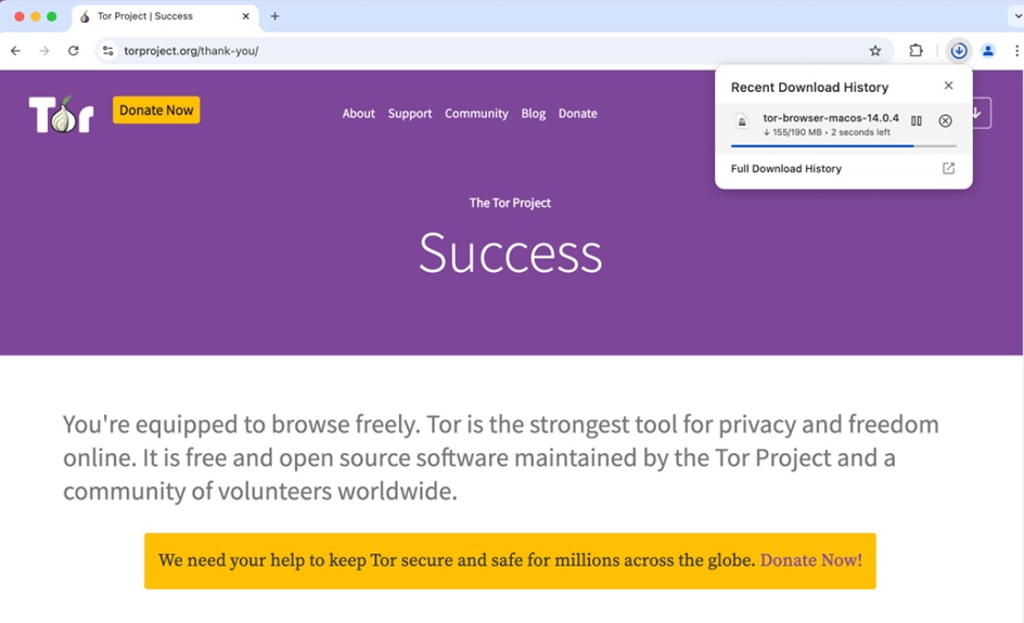 Beginner guide concept for how to install Tor Browser safely