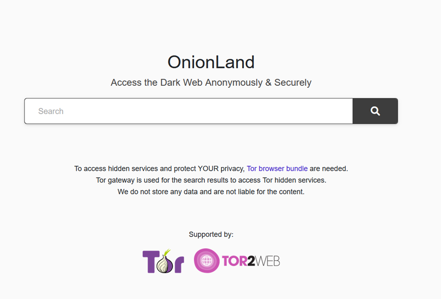 Onionland search engine