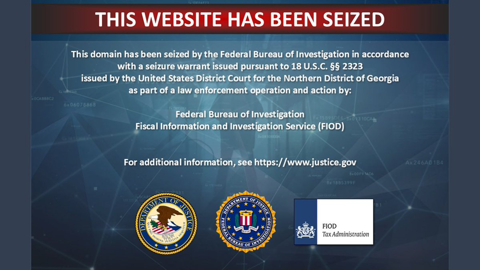 Silk Road FBI seizure notice educational illustration