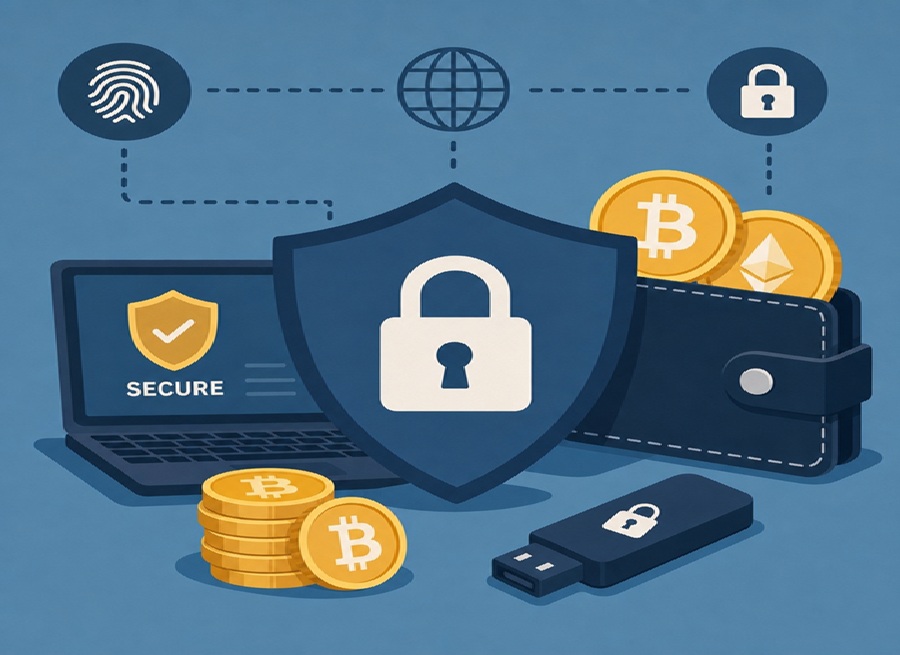 Hardware wallet and cryptocurrency security setup