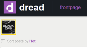 Screenshot of Dread Forum